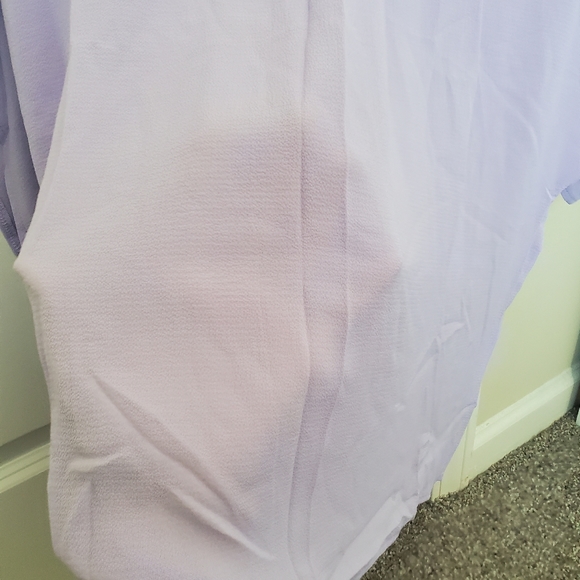 Doleman Sleeve Mock Neck Top Purple - Picture 7 of 14